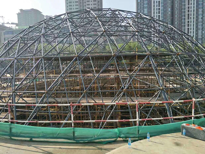 衡水球形网架钢结构施工